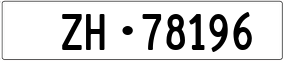 Trailer License Plate